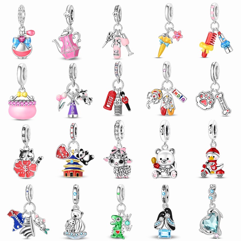 Jewelry Making London - Charm Originale Serie Viaggio in Argento