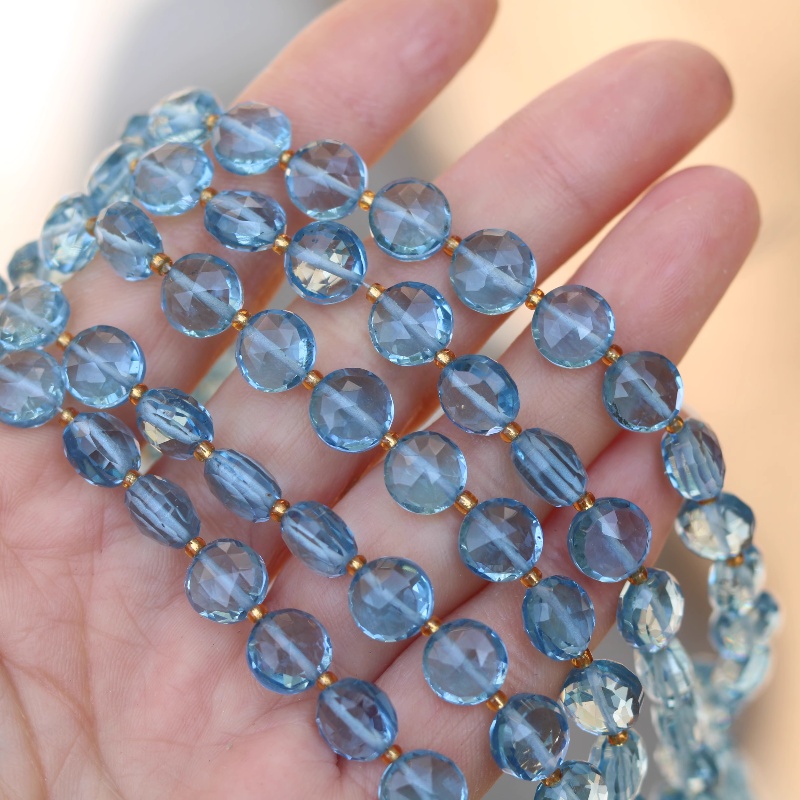 Jewelry Making London - 5 pezzi perline sfuse Londra topazio