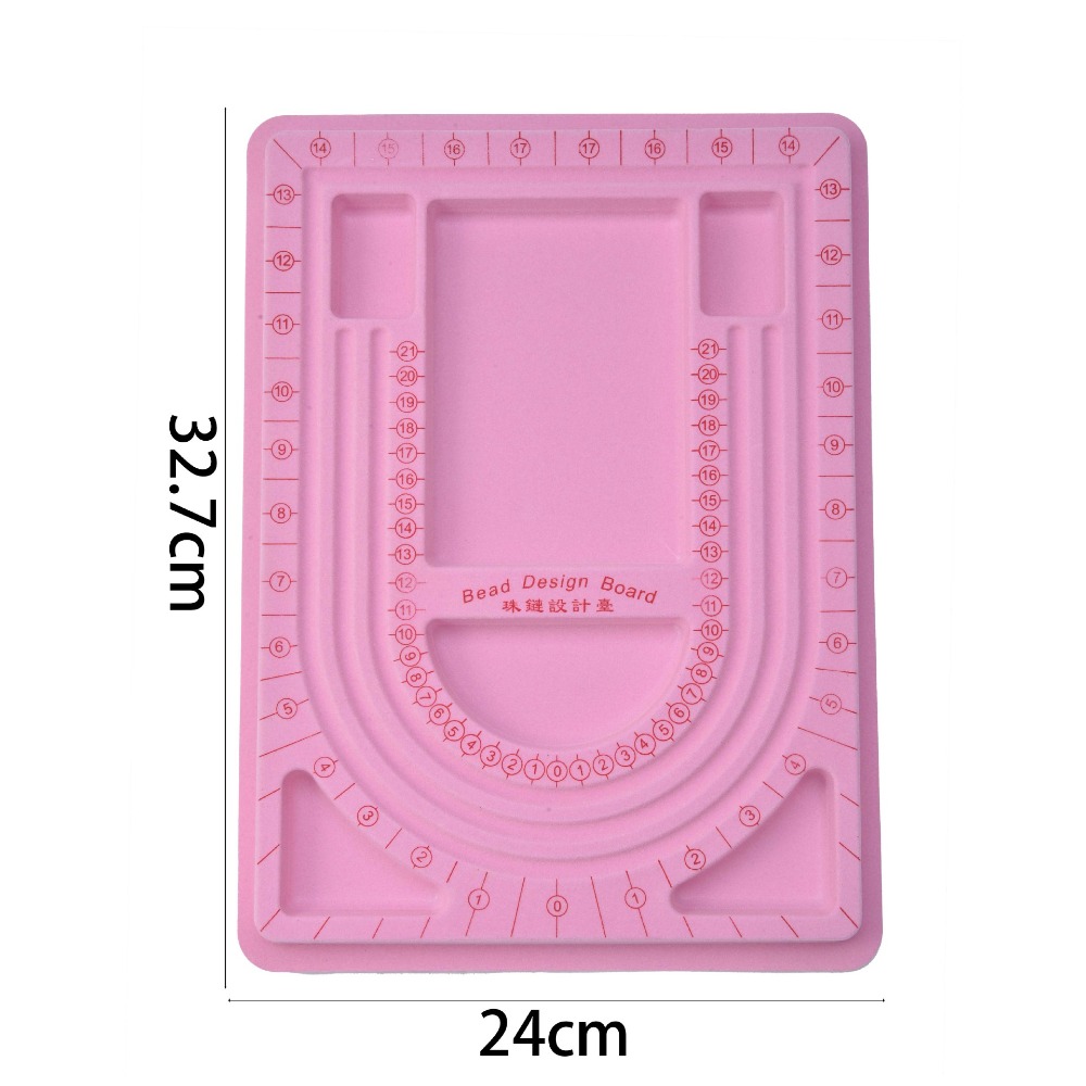 Jewelry Making Board - Tavolozza Colorata Floccata per Perline, Vassoio