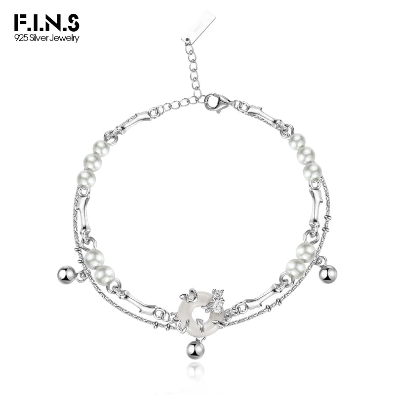 Lobster Clasp Silver - F.I.N.S stile cinese reale S925 argento
