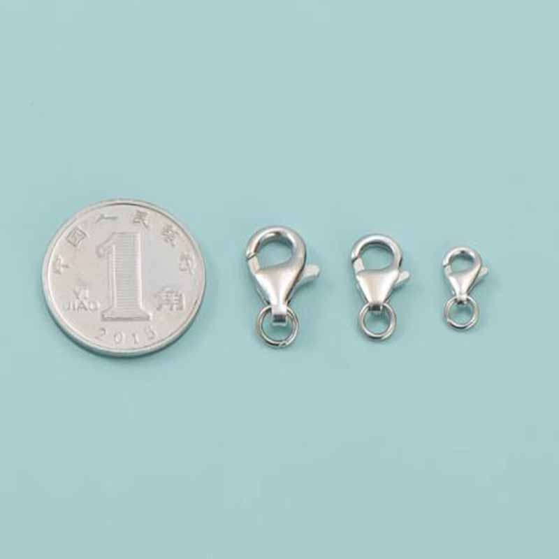 2 pz Genuino Reale Puro Solido - Lobster Clasp Silver recensione e prezzo
