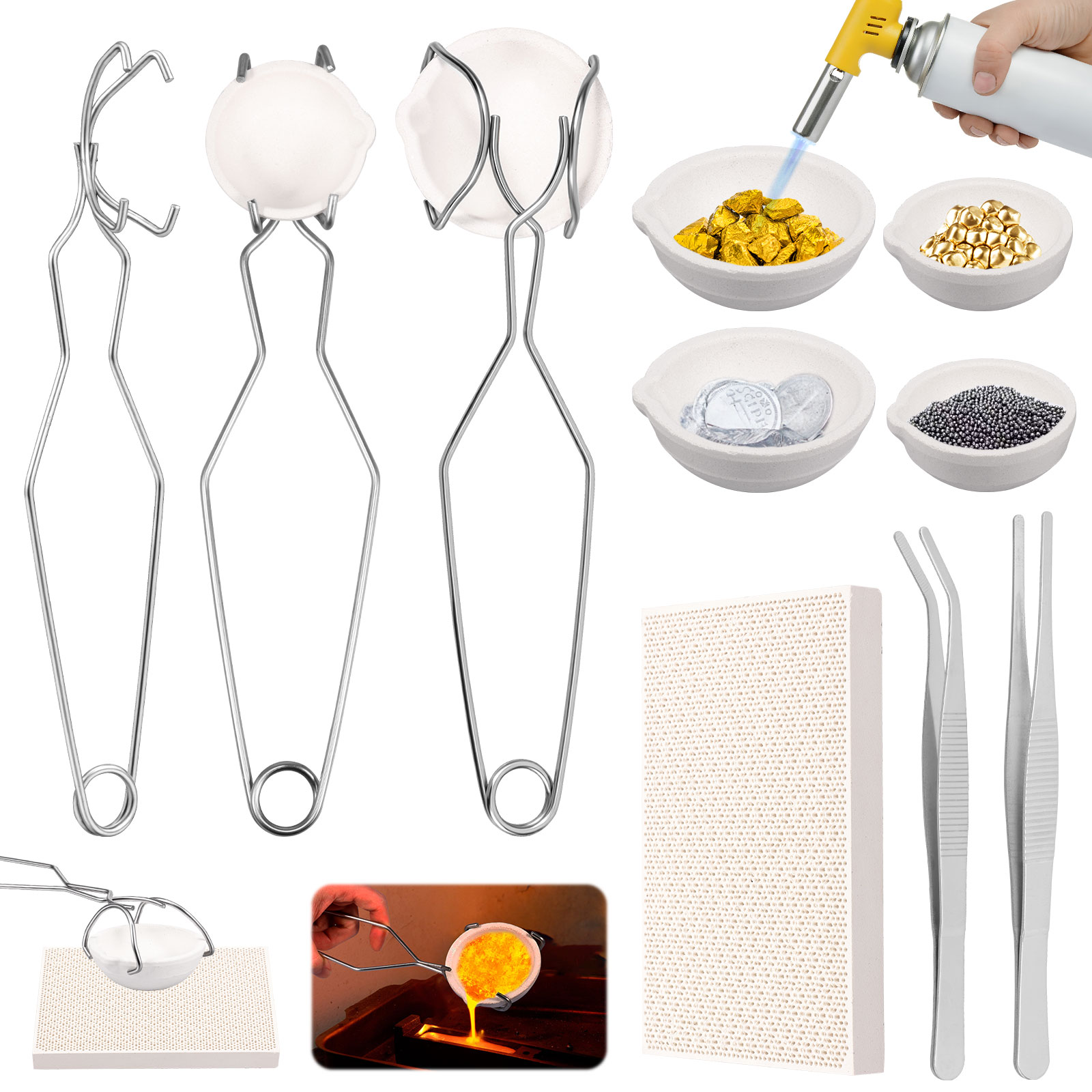 Set di Crogioli per Fusione ad - Jewelry Making Torch recensione e prezzo